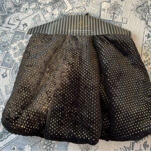 Granville Lane 48 Inch Christmas Tree Skirt Black Gold